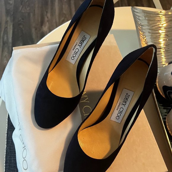 Jimmy Choo Navy Blue Heel